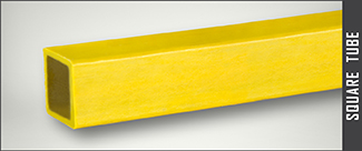Square Tube for Handrail System in safety yellow